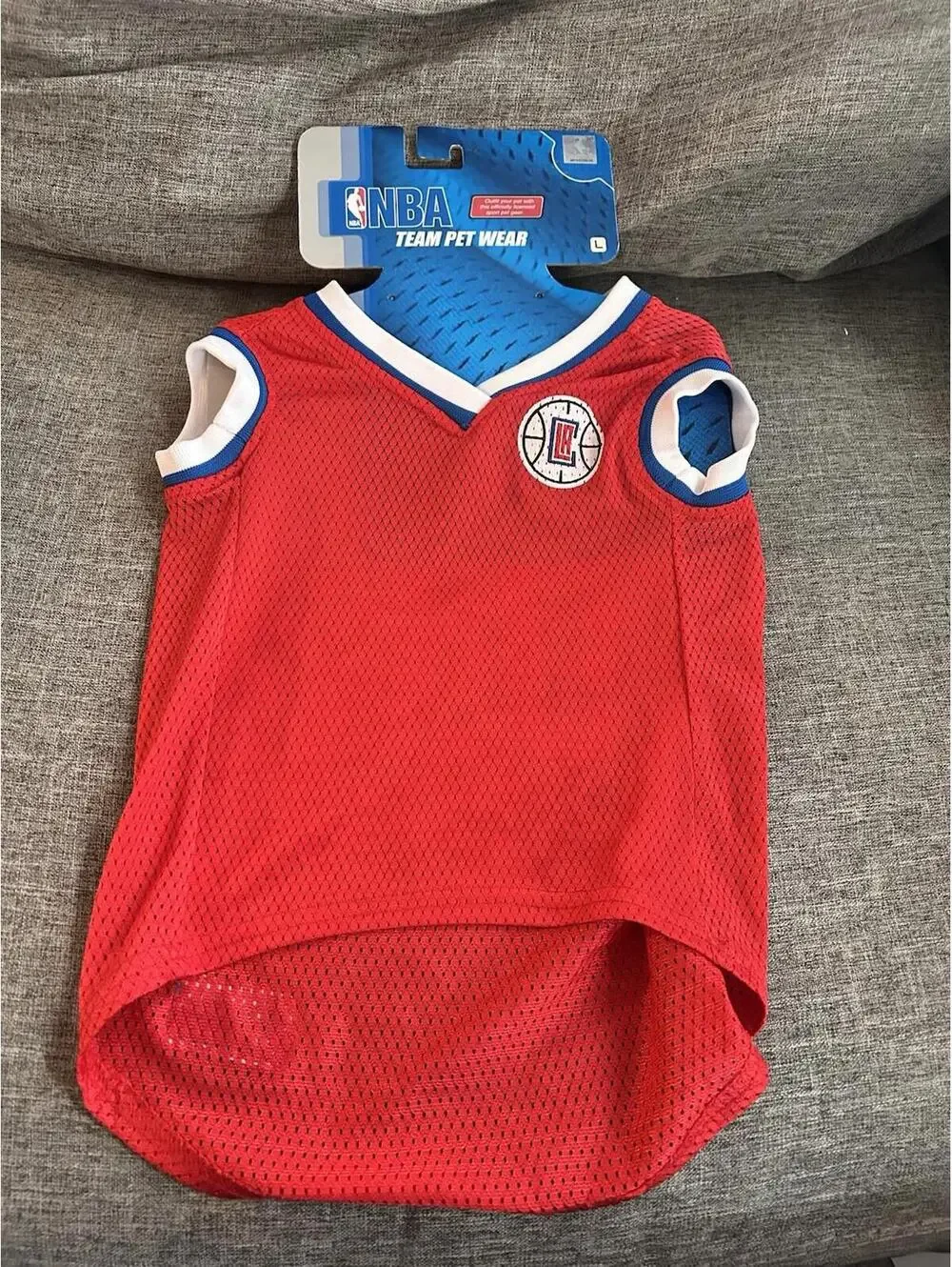 NBA Team Pet Wear Dog LA Clippers Jersey Red